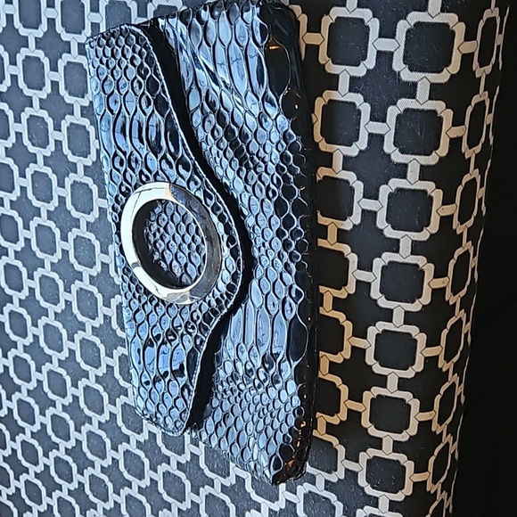 Black Envelope Clutch - Picture 1 of 5